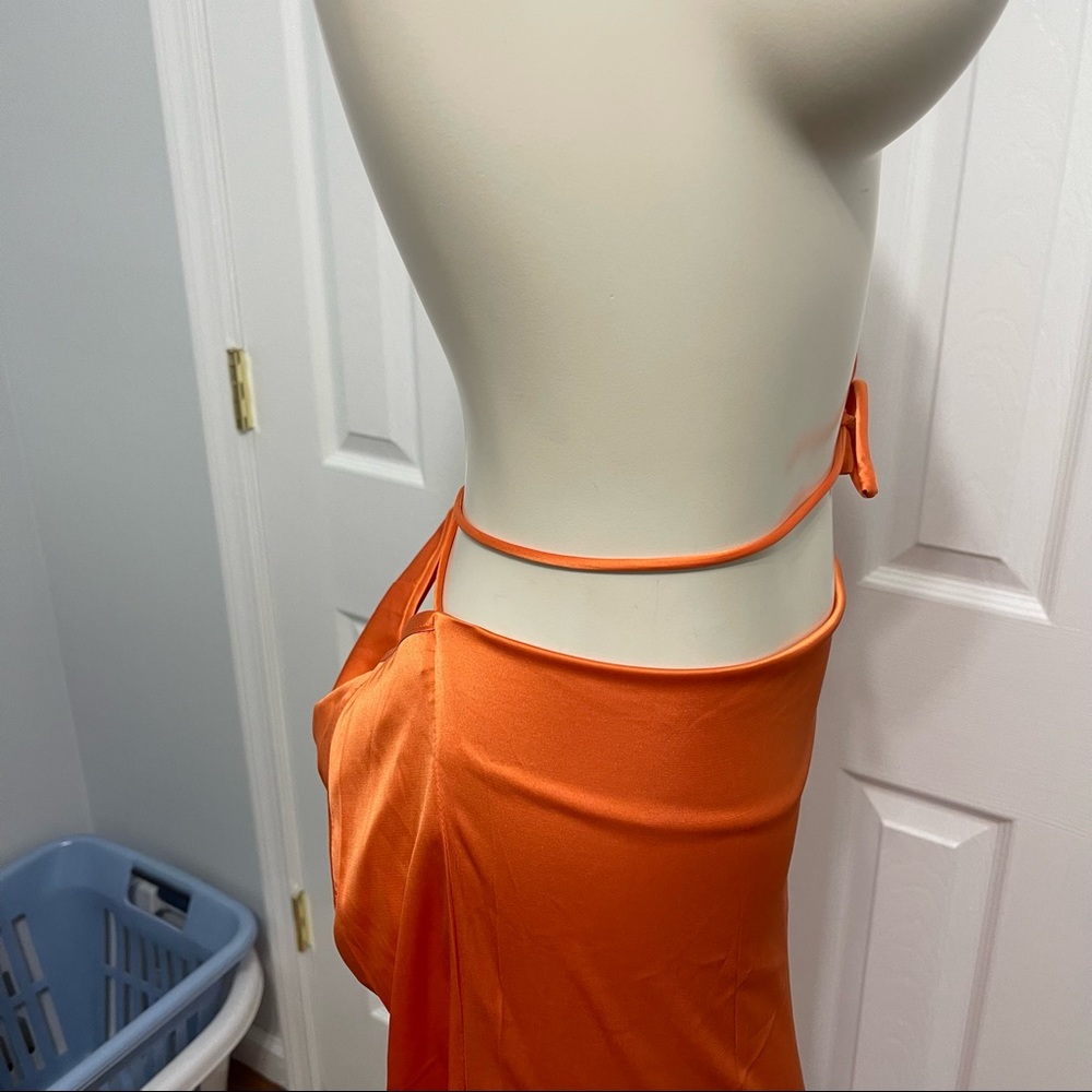 WHITE FOX good feeling maxi skirt WHITE FOX Got game crop top SET orange M NEW - Picture 10 of 16